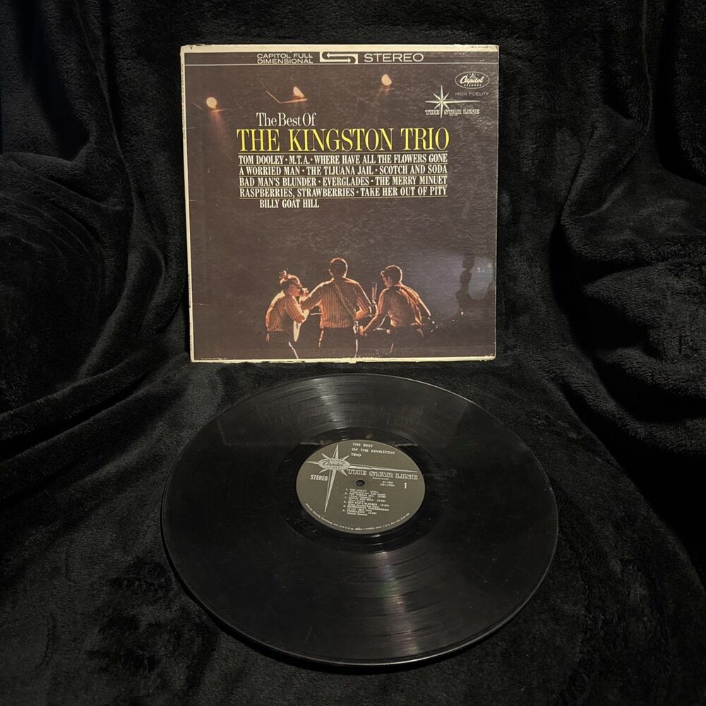Vintage The Best Of The Kingston Trio 1962 12" Vinyl Capitol Full Dim Record